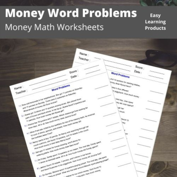 Money Word Problem Worksheets with Answer Keys | Pdf | Grades 1 – 3