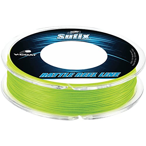 Sufix Rattle Reel V-Coat 20 lb Neon Lime