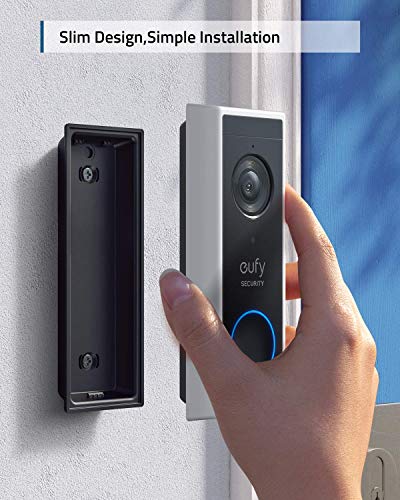 eufy Security, Wi-Fi Video Doorbell Kit, White, 1080p-Grade Resolution, 120-day Battery, No Monthly Fees, Human Detection, 2-Way Audio, Free Wireless Chime (Requires Micro-SD Card) (Renewed) | The Storepaperoomates Retail Market - Fast Affordable Shopping