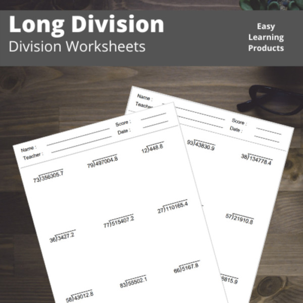 Long Division Worksheets with Answer Keys | Pdf | Grades 4 – 6