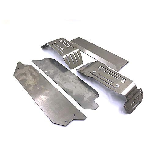 LICHIFIT Stainless Steel Anti-Collision Guard Plate Chassis Armor Upgrade Kits for Traxxas 1/10 Maxx RC Car Accessories 5pcs/Set