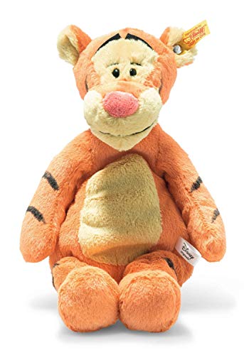 Steiff Disney Soft Cuddly Friends Tigger 12″, Premium Stuffed Animal, Orange/Beige