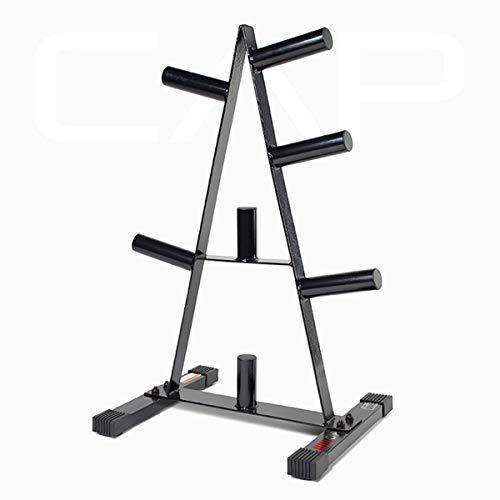 CAP Barbell Olympic 2-Inch Plate Stand, Black (RK-2AJ)