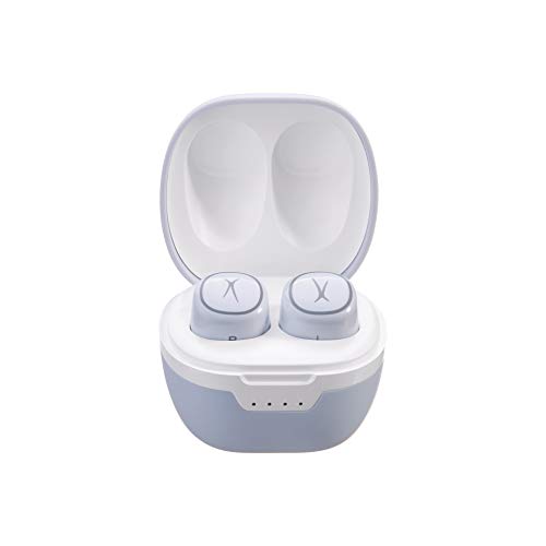 Altec Lansing NanoPods – Truly Wireless Earbuds with Charging Case, TWS Waterproof Bluetooth Earbuds with Touch Controls for Travel, Sports, Running, Working (ICY)