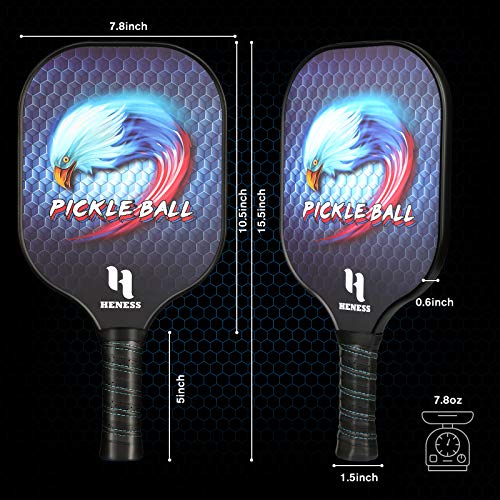 Pickleball Paddles, Pickleball Set, Pickleball Paddle Set of 2 Pickleball Rackets, 4 Pickleball Balls, Pickleball Bag | The Storepaperoomates Retail Market - Fast Affordable Shopping