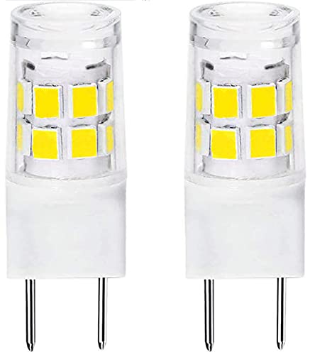 fuda lamp G8 Led Bulb 3W Equivalent 20W Replaces WB25X10019 Microwave Light Bulbs Daylight White 6000K 2 Pack