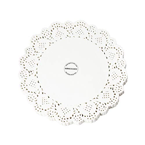 Lace Doilies Paper 100 Pieces, White Round Lace Paper Placemats for Tables, Cake, Baking, Wedding Decoration (10.5 Inch)…