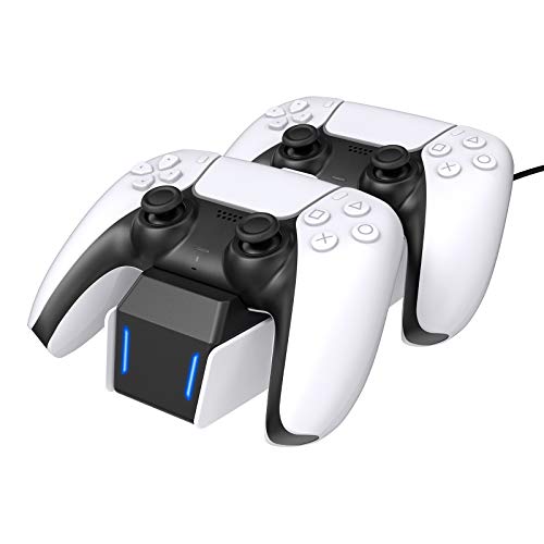 PS5 Controller Charger Station, PS5 Charging Station with Fast Charging 2nd Generation Compatible with Sony Playstation 5 DualSense Controller Charging Station