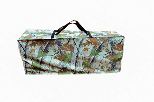 acoveritt Outdoor Rectangular Cushion/Cover Storage Bag, Protective Zippered Storage Bags with Handles, 60″X20″X28″