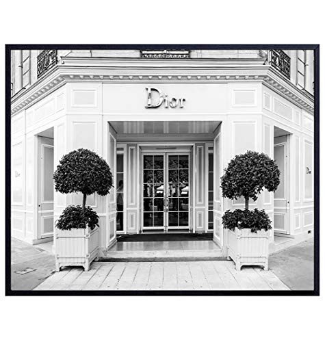 Glam Wall Decor Photo of Christian Dior Store – High Fashion Design Wall Art Picture – Designer Wall Decor – Glamour Wall Art Gift for Women – Designer Fashion Luxury Couture Home Decoration Poster