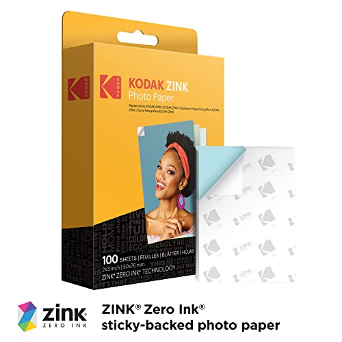 Kodak 2″x3″ Premium Zink Photo Paper (100 Sheets) Compatible with Kodak PRINTOMATIC, Kodak Smile and Step Cameras and Printers | The Storepaperoomates Retail Market - Fast Affordable Shopping