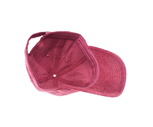 Plaid Suede Women’s Men’s Corduroy Casual Everyday Baseball Cap with Adjustable Straps Stylish Vintage Baseball Cap Sun Visor for Everyday Wear (Burgundy) | The Storepaperoomates Retail Market - Fast Affordable Shopping