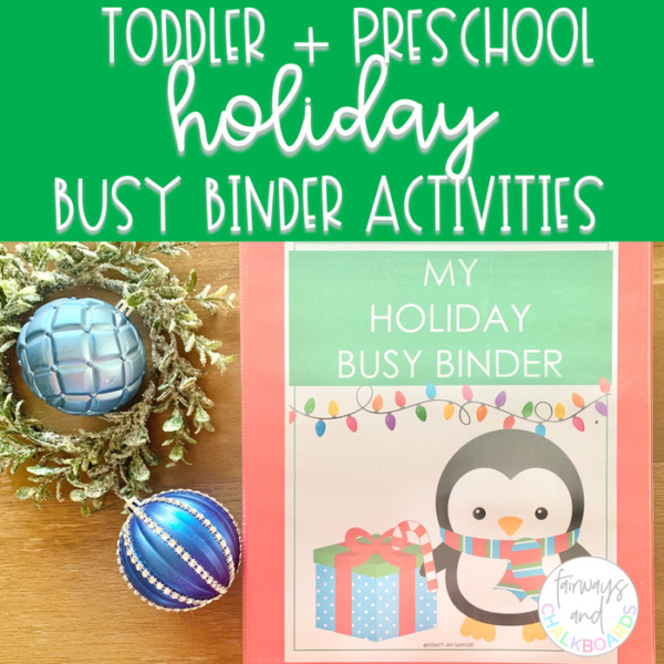 Holiday Busy Binder | Toddler and Preschool Learning Activities