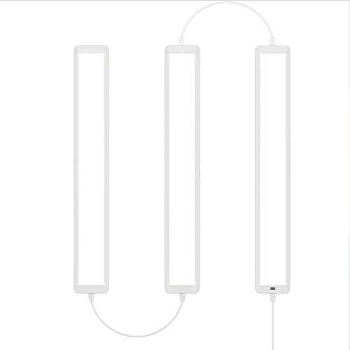 artika Stream (Pack 3) 8W LED Under Cabinet Light White – Ideal for Kitchen Cabinet, Closet, Garage Shelve – 1350 Lumens 4000 Kelvin, No Bulb Required