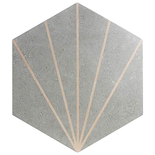 Ivy Hill Tile Klyda Beams Gray 3 in. x 6 in. Matte Porcelain Floor and Wall Tile Sample