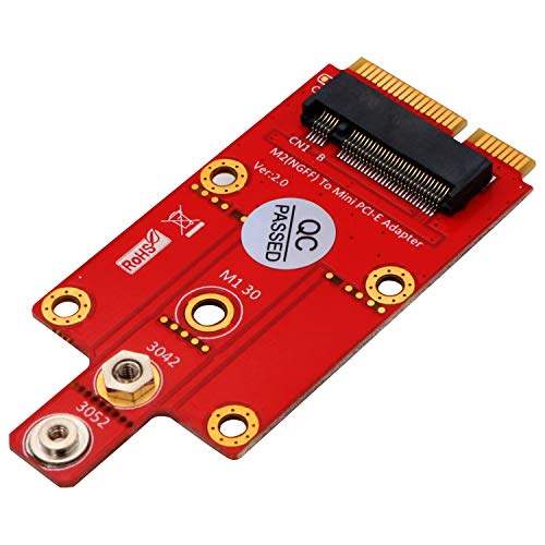 Timack M.2 Key B to Mini Pci-e Adapter 5G ,M.2 Key B to Mini PCI-E Adapter