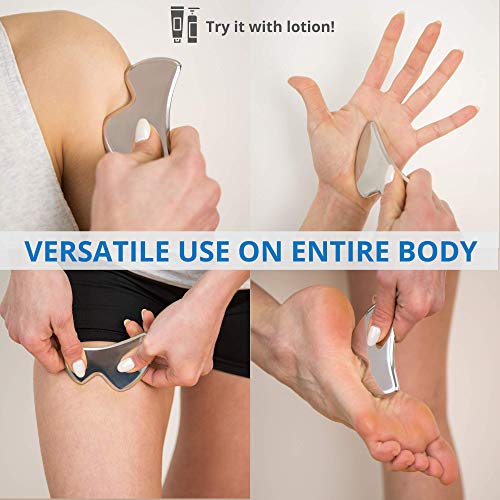 Stainless Steel Muscle Scraper Tool for Pain Relief, Easy to Use Gua Sha Massage Tool, Guasha Scraping Tool for Scar Tissue, Physical Therapy Myofascial Release Tool, IASTM Tools Deep Soft Tissue | The Storepaperoomates Retail Market - Fast Affordable Shopping