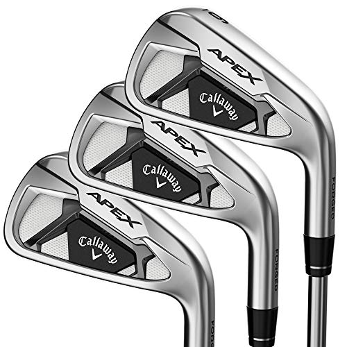 Callaway Apex 21 Iron Set (Set of 7 Clubs: 4-PW, Right-Handed, Graphite, Regular), Black