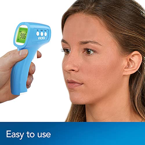 Vicks Non-Contact Infrared Thermometer for Forehead, Food and Bath – Touchless Thermometer for Adults, Babies, Toddlers and Kids – Fast, Reliable, and Clinically Proven Accuracy | The Storepaperoomates Retail Market - Fast Affordable Shopping