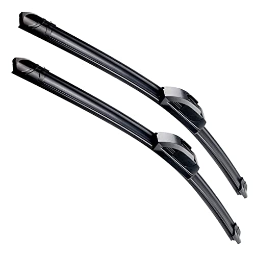 VTOGOI OEM Quality 22”+22” Premium All-Season Auto Windshield Natural Rubber J-Hook Wiper Blades(Pack of 2)