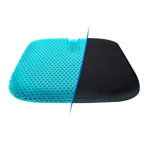 YSJILIDE Gel Seat Cushion for Long Sitting Breathable Honeycomb Design Pain Relief Egg Seat Cushion, Gel Enhanced Seat Cushion, Non-Slip, Egg Sitter Support Cushion, for Home Office Chair Cars