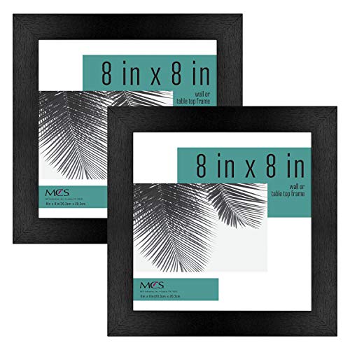 MCS Studio Gallery Frame, Black Woodgrain, 8 x 8 in , 2 pk