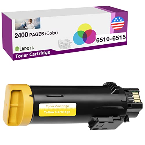 Limeink 1 Yellow Compatible High Yield Laser Toner Replacement Cartridges for Xerox Phaser 6510 Workcentre 6515 Printer 6515/dn 6515/dni 6510/dn dni