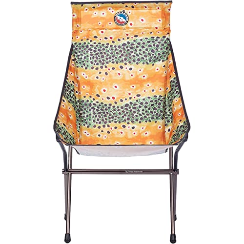 Big Agnes Big Six Camp Chair – High & Wide Camping Chair with Aircraft Aluminum Frame, Brown Trout