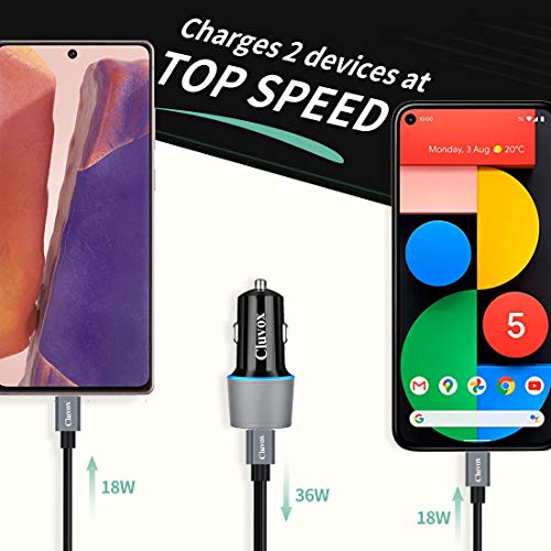 Dual 20W USB C Car Charger, Fast Charging Compatible for iPhone 14/Plus/13/12 Pro/Max/Mini/11, Samsung Galaxy S22/S21, iPad Pro Cigarette Lighter USB Charger Adapter | The Storepaperoomates Retail Market - Fast Affordable Shopping