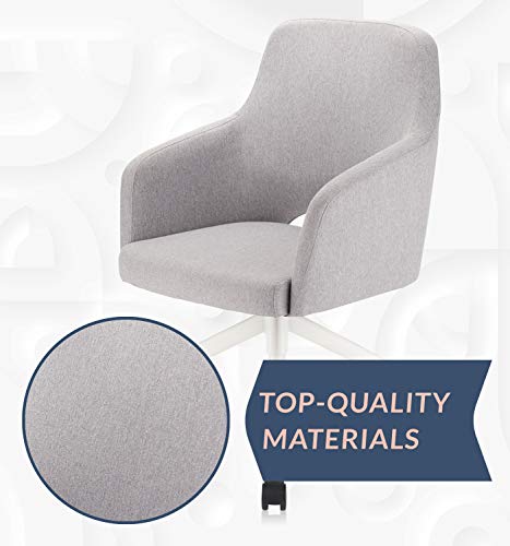 Novigo Upholstered Home Office Kid’s Desk Chair Task Chair Leisure Chair for Bedroom Studying Room Vanity Room Grey | The Storepaperoomates Retail Market - Fast Affordable Shopping