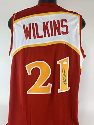Dominique Wilkins Signed Autographed Jersey Jsa Witness Autograph Basketball