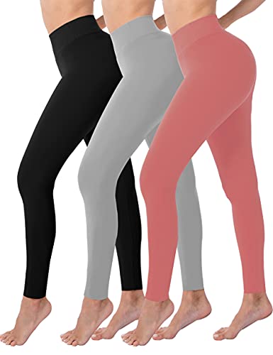 Chiphell High Waist Leggings for Women Tummy Control Workout Running Yoga Pants 3 Pack