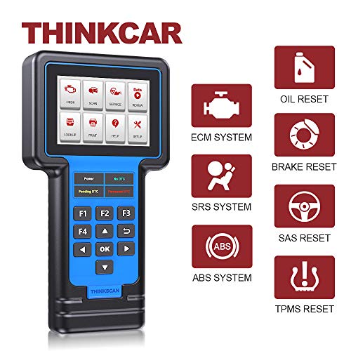 Thinkcar ThinkScan 601 OBD2 Scanner, Lifetime Free ECM/ABS/SRS Scanner with Resets, Car Code Reader with Oil/Brake/TPMS/SAS Resets Services, Car Check Engine Scan Tool, OBD2 Reader, DTC Lookup