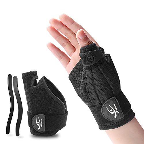 HiRui Thumb Brace, Wrist Brace Wrist Support Thumb Spica Splint for Men Women, Wrist/Hand/Thumb Stabilizer for Sprains Arthritis Tendonitis Carpal Tunnel Pain Relief Recovery (One Size, Right Hand)