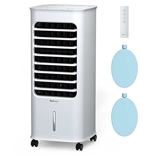 Pro Breeze Evaporative Air Cooler For Room Cooling Fan – 3-in-1 Air Cooler Portable with 6 QTS Tank, 70° Oscillation & 7hr Timer – Portable Swamp Cooler with Remote Control