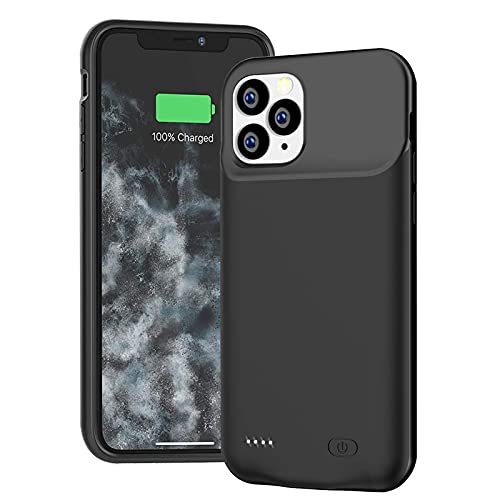 Battery Case for iPhone 11 Pro Max, 8500mAh Ultra-Slim Portable Charger Case Rechargeable Battery Pack Charging Case Compatible with iPhone 11 Pro Max (6.5 inch)-Black