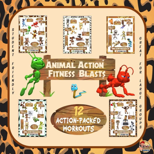 Animal Action Fitness Blasts- 12 ACTION-PACKED Workouts