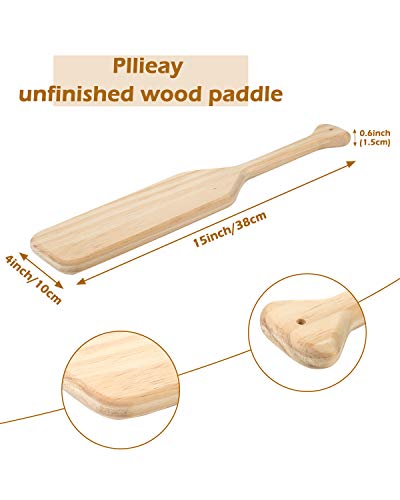 Pllieay 15 Inch Unfinished Wooden Paddle, Solid Pine Paddle, Natural Color Craft Wood Ideal for Nautical Craft Projects and DIY Home Decoration | The Storepaperoomates Retail Market - Fast Affordable Shopping