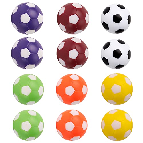 GSE Foosball Table Replacement Balls, 36mm Tabletop Soccer Football Balls for Foosball Table Accessories (Multicolor)