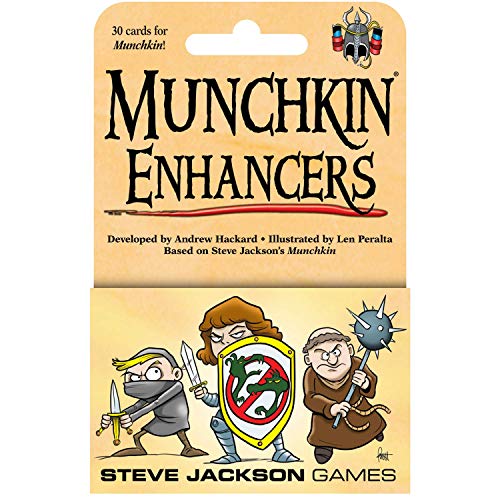 Steve Jackson Games Munchkin Enhancers Card Game (Mini-Expansion) | 30 Cards | Adult, Kids, & Family Game | Fantasy Adventure Roleplaying Game | Ages 10+ | 3-6 Players | Avg Play Time 120 Min | from
