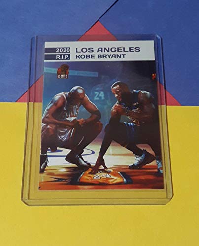 Kobe Bryant 2020 Commemorative RIP Jordan and Lebron Card Los Angeles Lakers