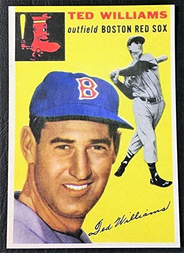 1954 Topps #250 TED WILLIAMS Red Sox HOF REPRINT – Baseball Card