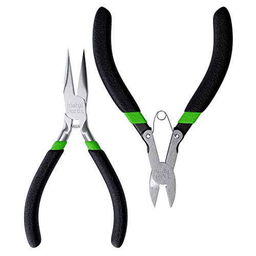 Fascinations Metal Earth Enhanced Design 2-Piece Tool Kit – Clippers – Needle Nose Pliers