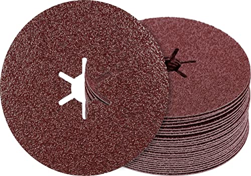 Bosch Professional 25x Expert R781 Prisma Ceramic Fibre Discs (for Steel, Stainless steel, Ø 100 mm, Grit 36, Accessories Small Angle Grinder)