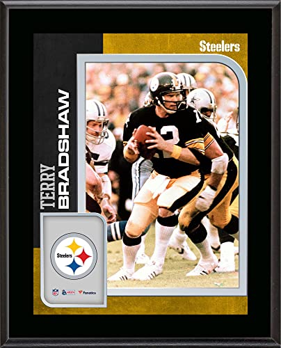 Terry Bradshaw Pittsburgh Steelers 10.5” x 13” Sublimated Player Plaque – NFL Player Plaques and Collages