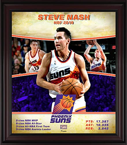 Steve Nash Phoenix Suns Framed 15″ x 17″ Hardwood Classics Player Collage – NBA Player Plaques and Collages