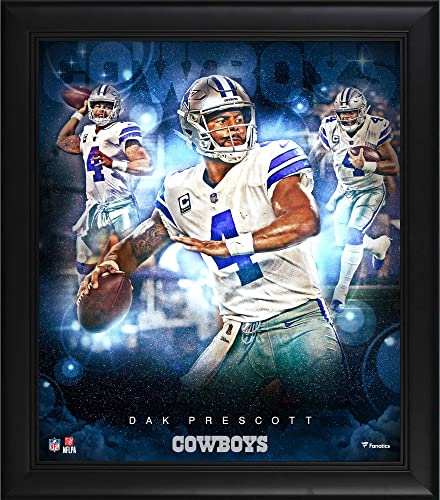 Dak Prescott Dallas Cowboys Framed 15″ x 17″ Stars of the Game Collage – NFL Player Plaques and Collages