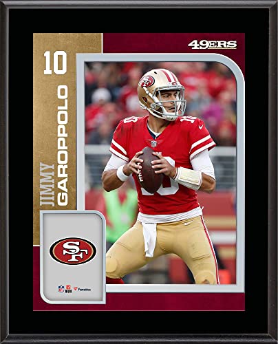 Jimmy Garoppolo San Francisco 49ers 10.5” x 13” Sublimated Player Plaque – NFL Player Plaques and Collages