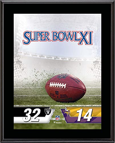 Las Vegas Raiders vs. Minnesota Vikings Super Bowl XI 10.5″ x 13″ Sublimated Plaque – NFL Team Plaques and Collages