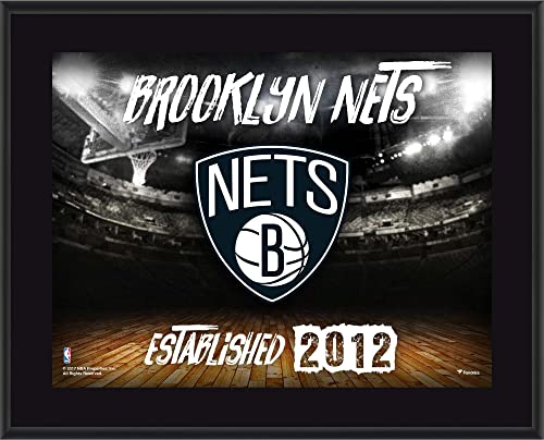 Brooklyn Nets 10.5″ x 13″ Sublimated Horizontal Team Logo Plaque – NBA Team Plaques and Collages